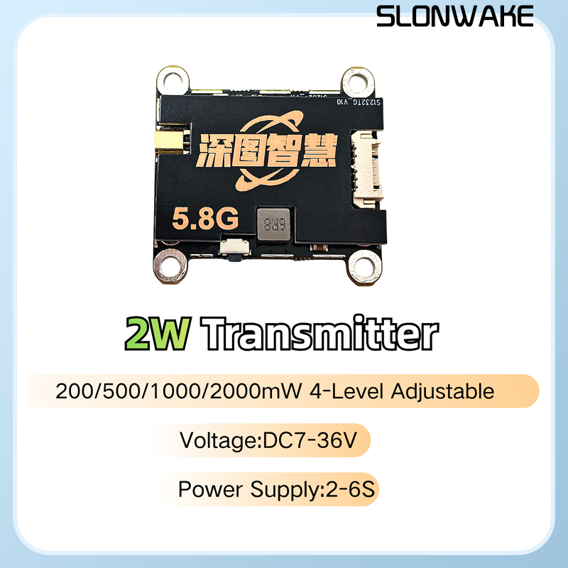 جهاز إرسال SLONWAKE 5.8G 56CH  - مراجعة Drone Frame وسعره