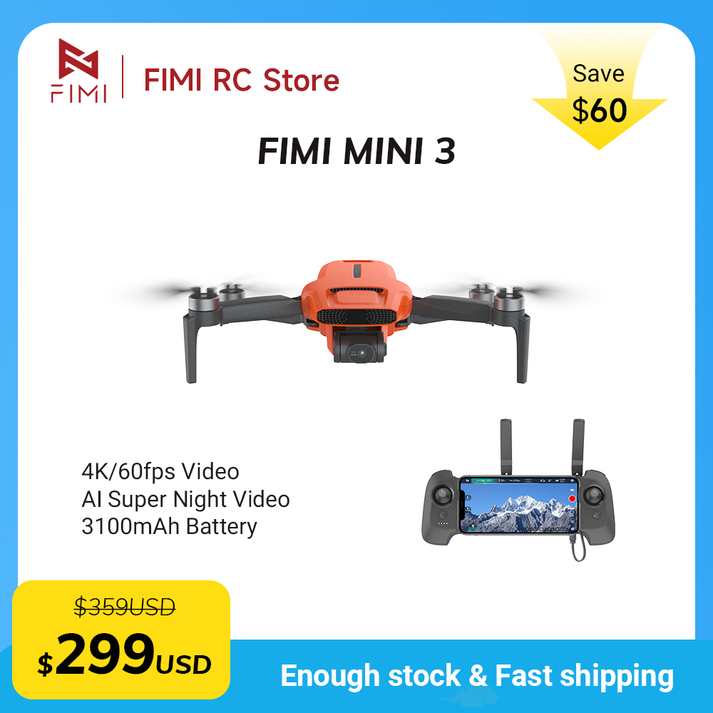 طائرة بدون طيار FIMI MINI 3 مع - مراجعة Drone Gps Mount وسعره